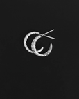 Temple Of The Sun Priam Split Hoops in SILVER