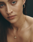 Temple Of The Sun Reign Oval Necklace in GOLD