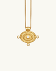 Temple Of The Sun Reign Oval Necklace in GOLD