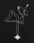 Temple Of The Sun Reign Oval Necklace in SILVER