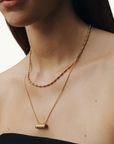 Temple Of The Sun Sacred Scroll Necklace in GOLD