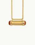 Temple Of The Sun Sacred Scroll Necklace in GOLD
