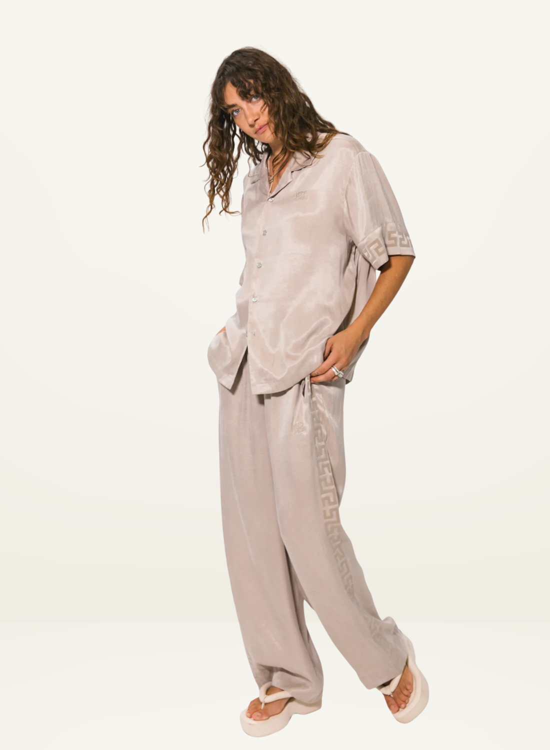 Very Special Stone Panel Geo Resort Shirt