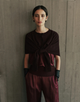 Viktoria & Woods Hart Merino Cardigan in Garnet