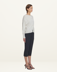 Viktoria & Woods Hart Merino Cardigan in Ivory Marle