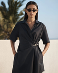Viktoria & Woods Peaches Shirt Dress in Black