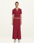 Viktoria & Woods Showtime Skirt in Deep Red