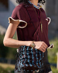 Alemais Bonetta Cropped Tee in Burgundy // COMING SOON NOVEMBER