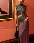 Bec + Bridge Conni Maxi Dress in Chocolate / Aubergine
