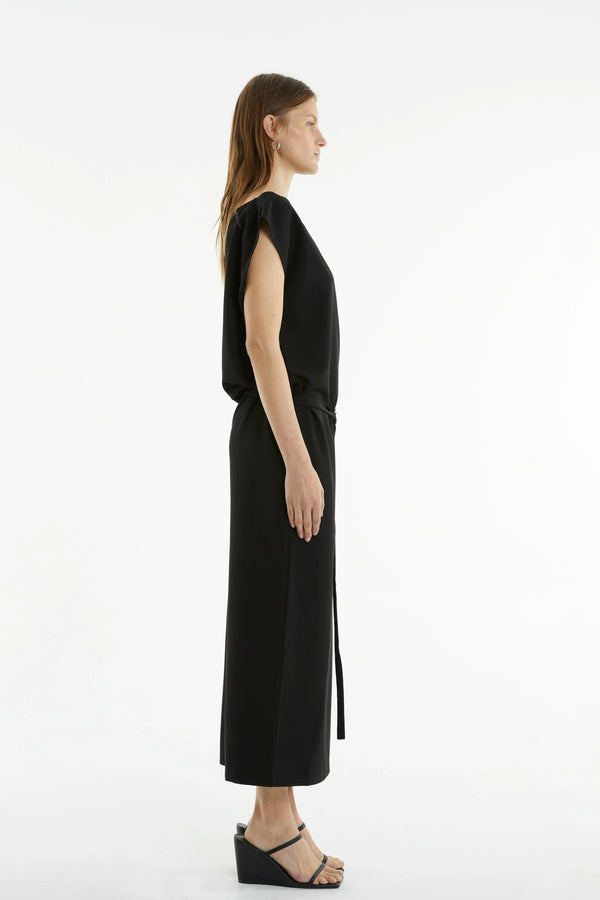 Paradigm Belted Maxi Dress BLACK Third Form-Third Form-Frolic Girls