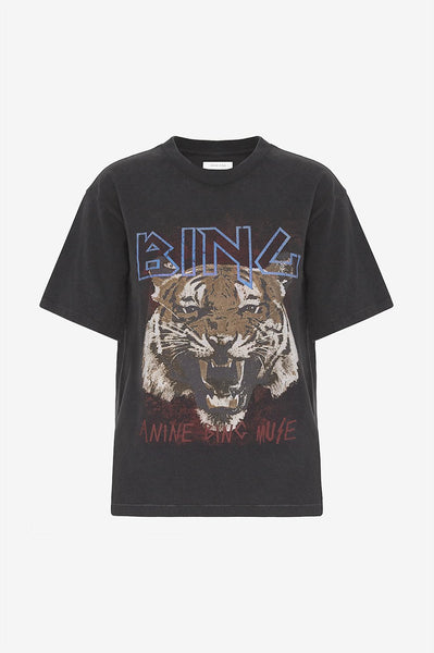 Tiger Tee WASHED BLACK Anine Bing Frolic Girls