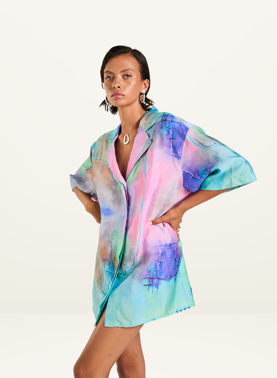 Summi Summi Luka Shirt Dress in H20 /// COMING SOON
