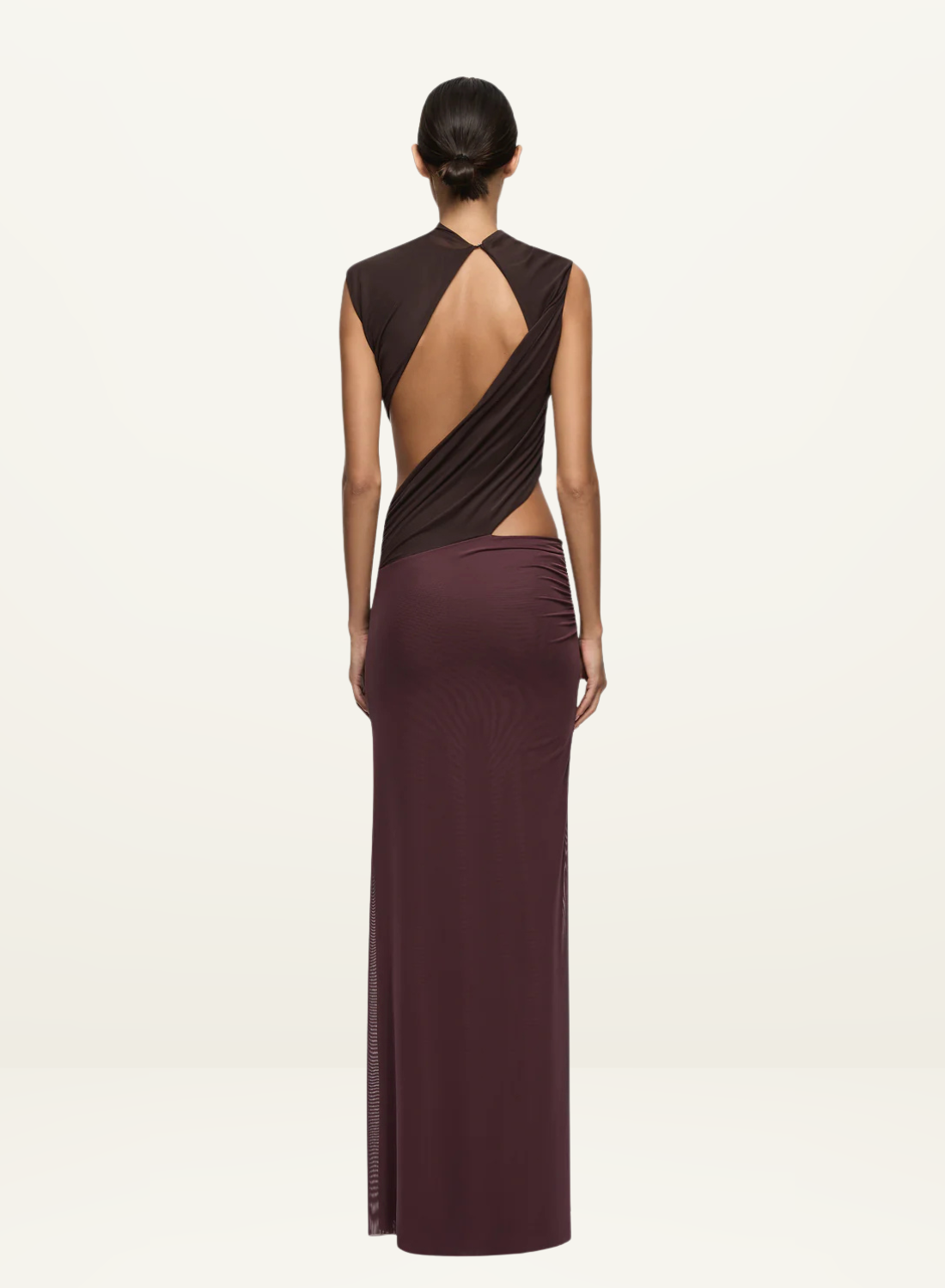 Bec + Bridge Conni Maxi Dress in Chocolate / Aubergine
