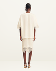 Shona Joy Eniko Lace T-Shirt in Ivory
