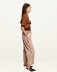 Alemais Spur Denim Cropped Jean