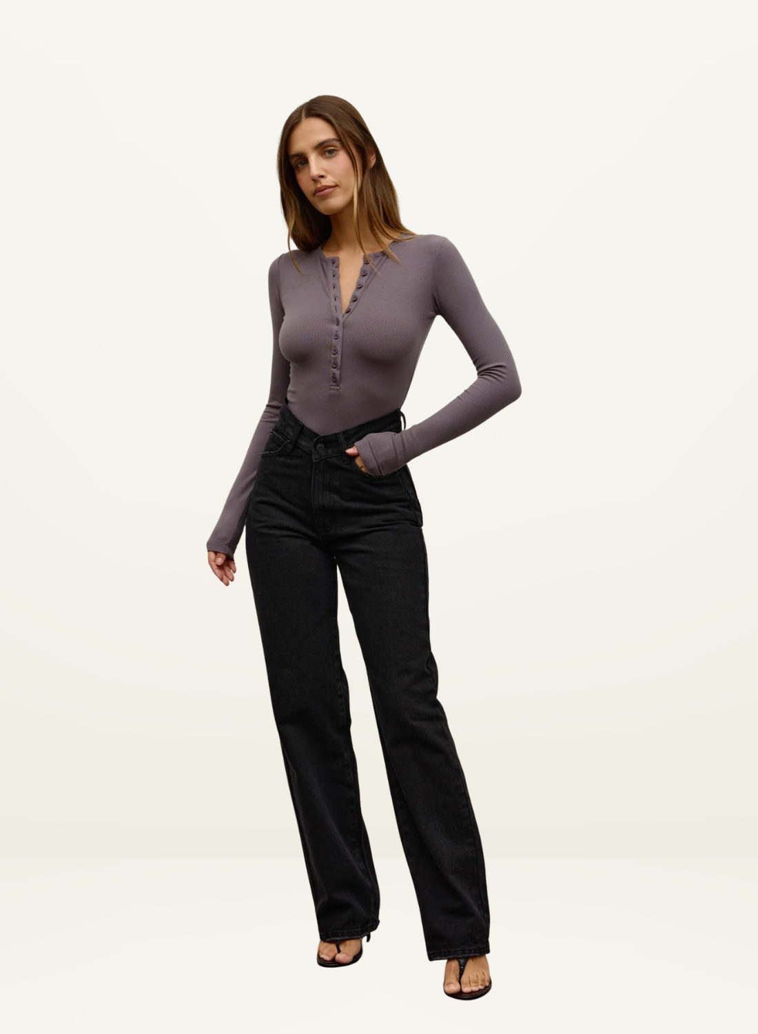 Bayse Lara Bodysuit in Espresso