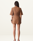 Esmaee Paragon Blazer Dress in Brown