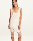 Shona Joy Savanna Scoop Neck Top in Ivory