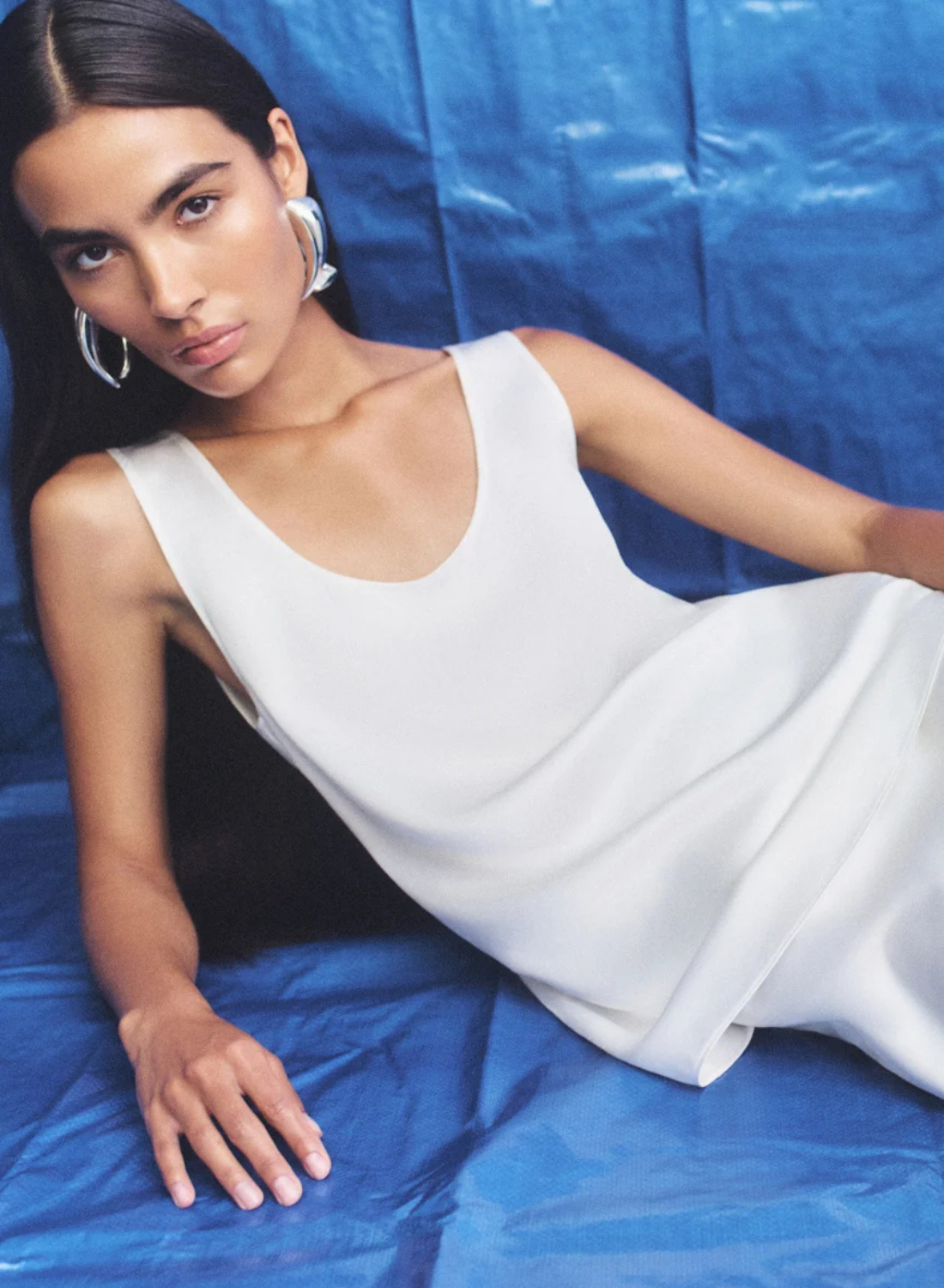 Shona Joy Savanna Scoop Neck Top in Ivory