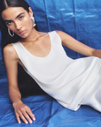 Shona Joy Savanna Scoop Neck Top in Ivory