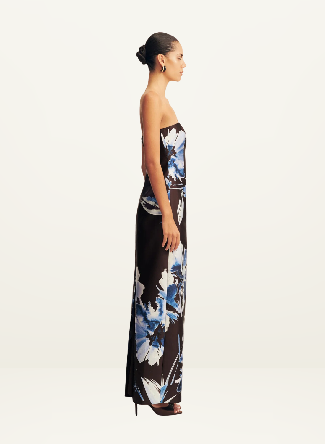 Shona Joy Elsa Panelled Strapless Maxi Dress