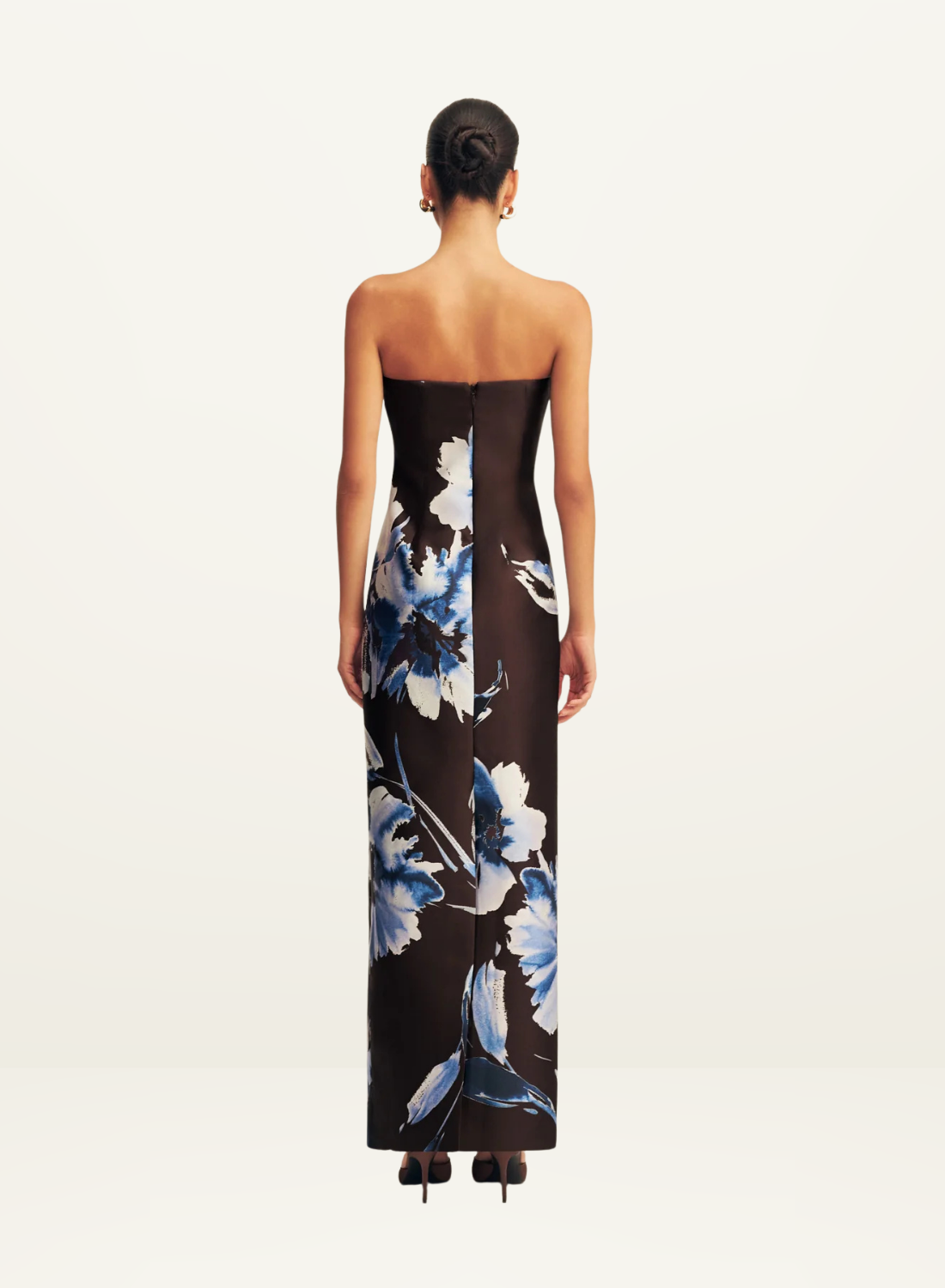 Shona Joy Elsa Panelled Strapless Maxi Dress