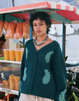 Kinga Csilla Mare Nota Cardigan in Ocean