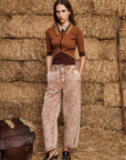 Alemais Spur Denim Cropped Jean