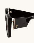 Coltrane Sunglasses GLOSS BLACK Valley-Valley Eyewear-Frolic Girls