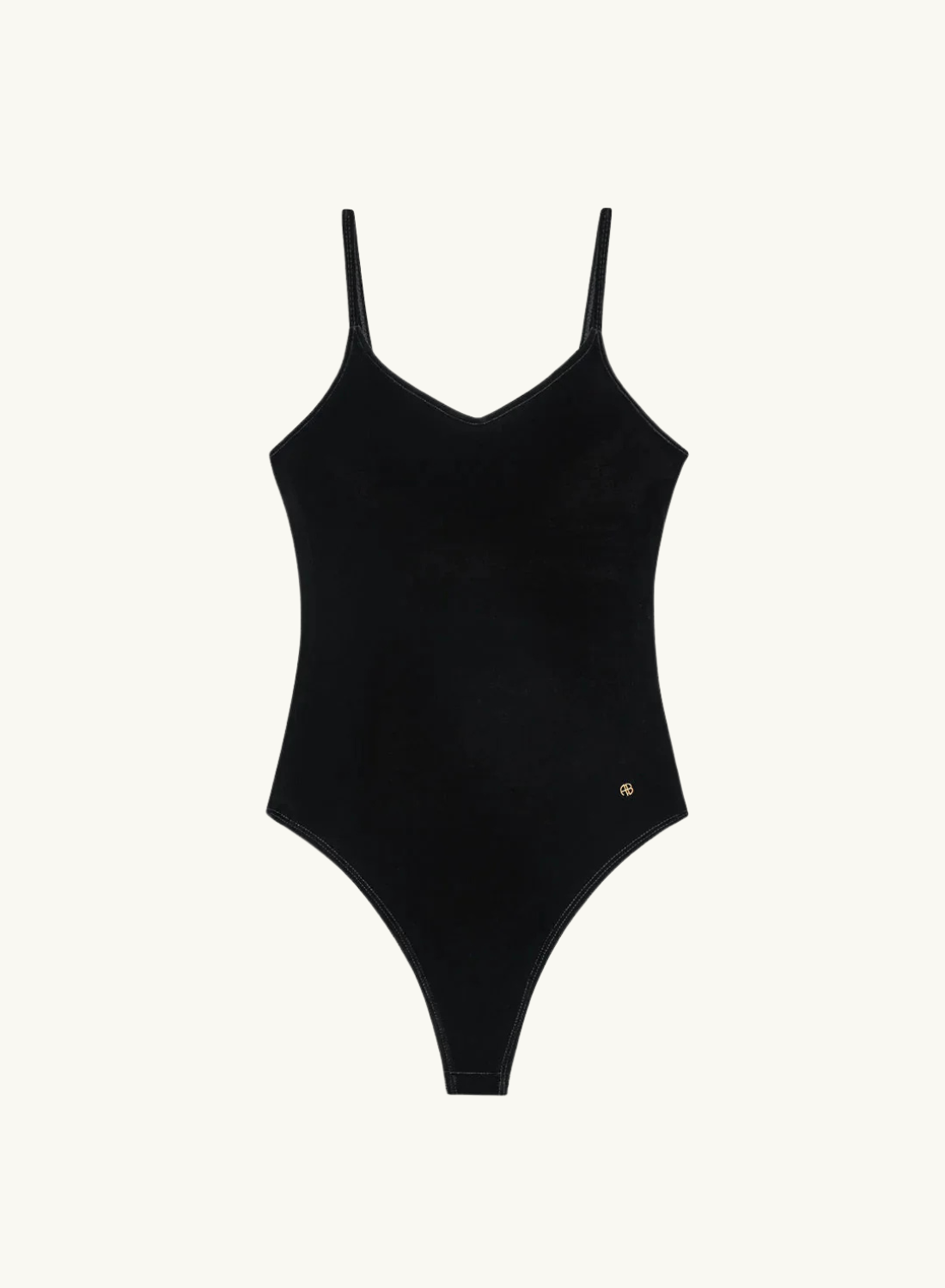 Anine Bing Alissa Bodysuit BLACK