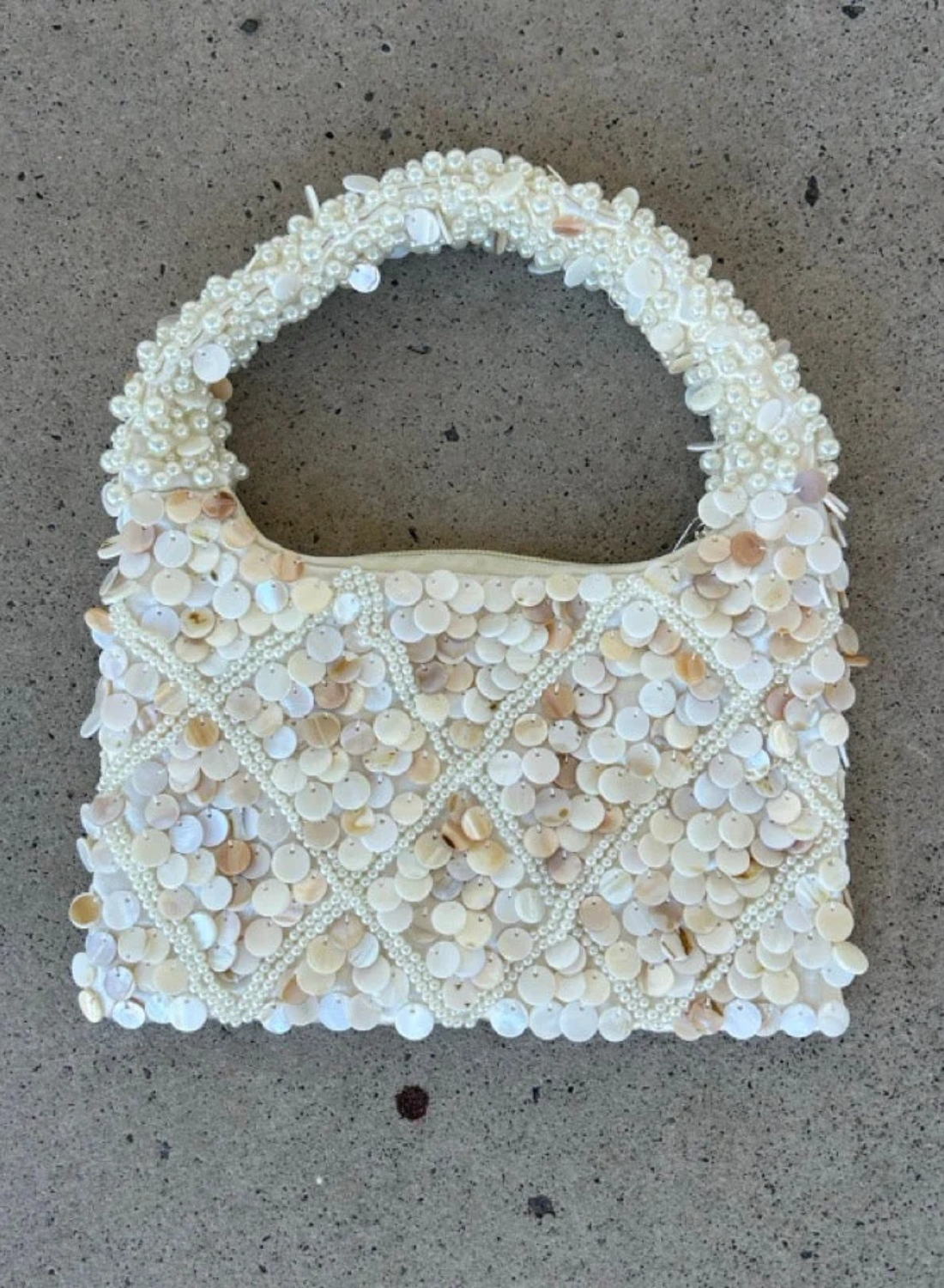 Aelia Isla Shell and Pearl Bag