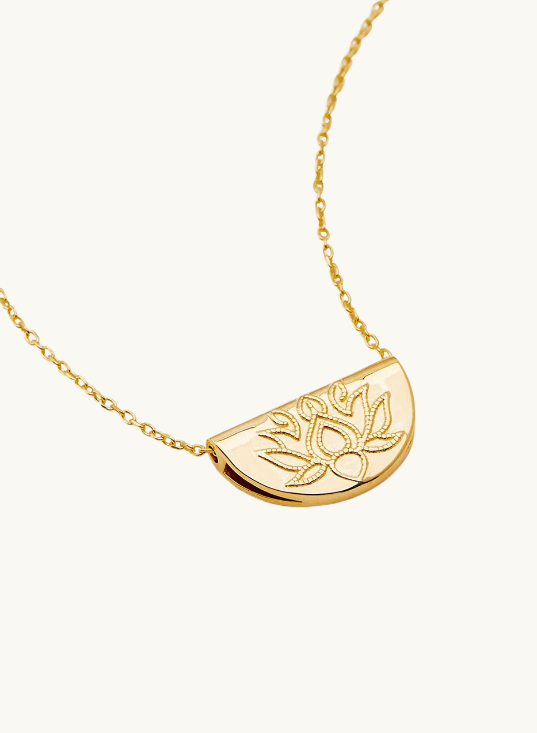 Lotus Short Necklace GOLD by Charlotte-By Charlotte-Frolic Girls