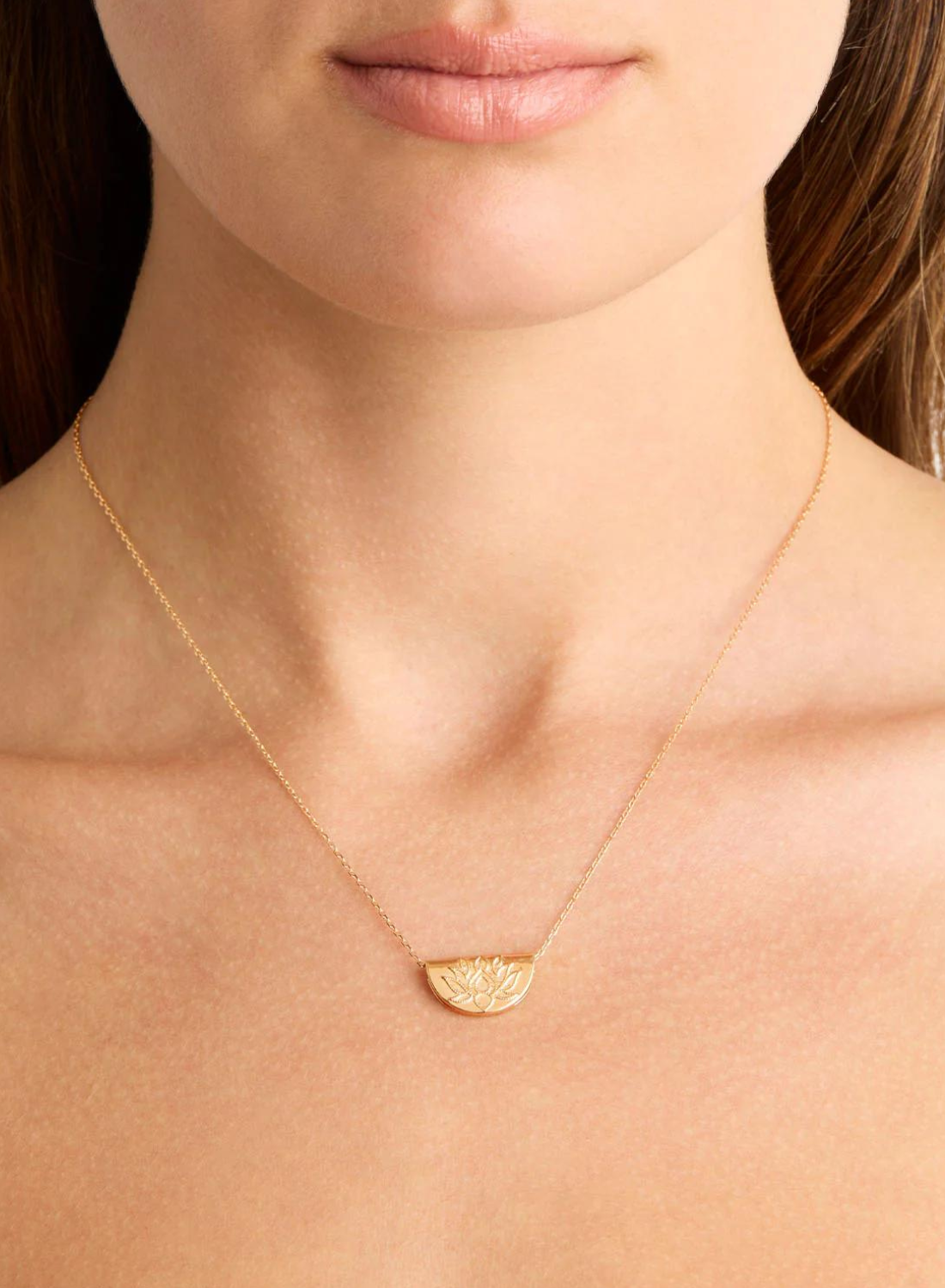 Lotus Short Necklace GOLD by Charlotte-By Charlotte-Frolic Girls