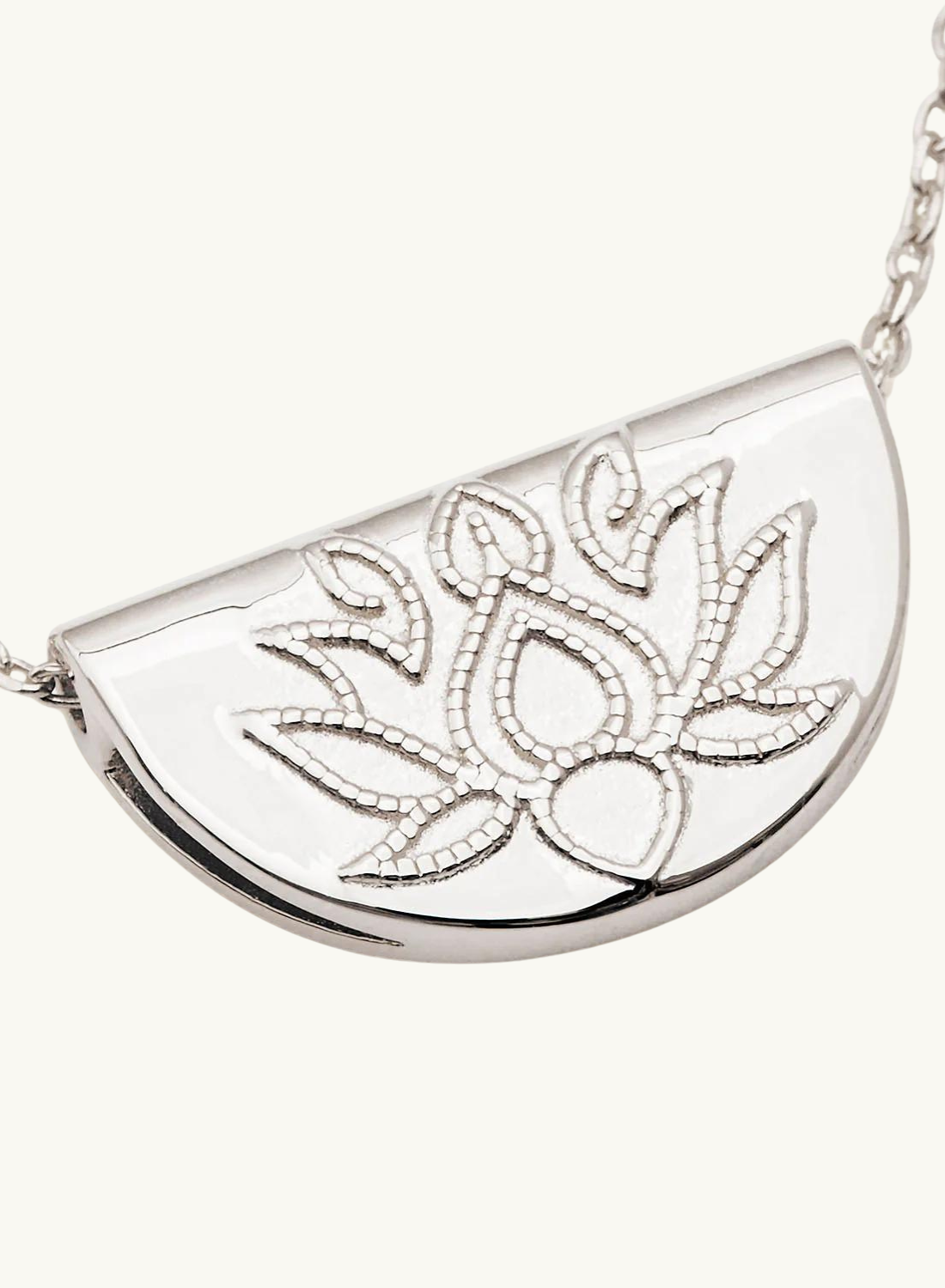 Lotus Short Necklace SILVER by Charlotte-By Charlotte-Frolic Girls