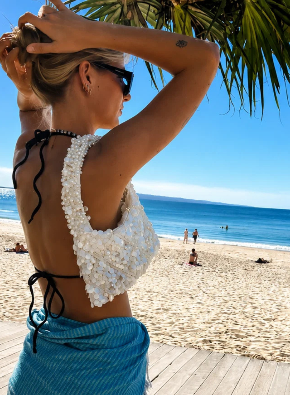 Aelia Isla Shell and Pearl Bag