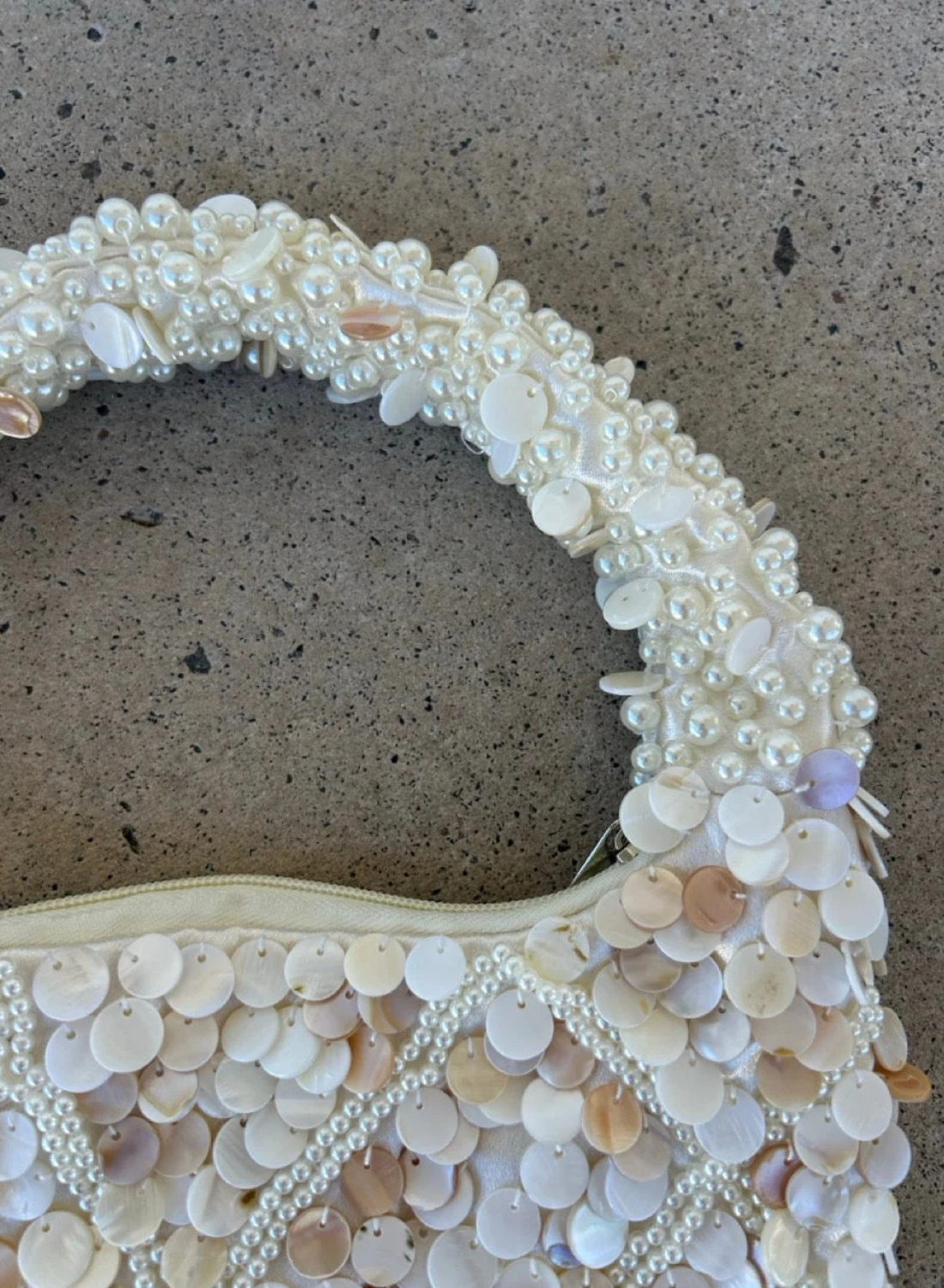 Aelia Isla Shell and Pearl Bag