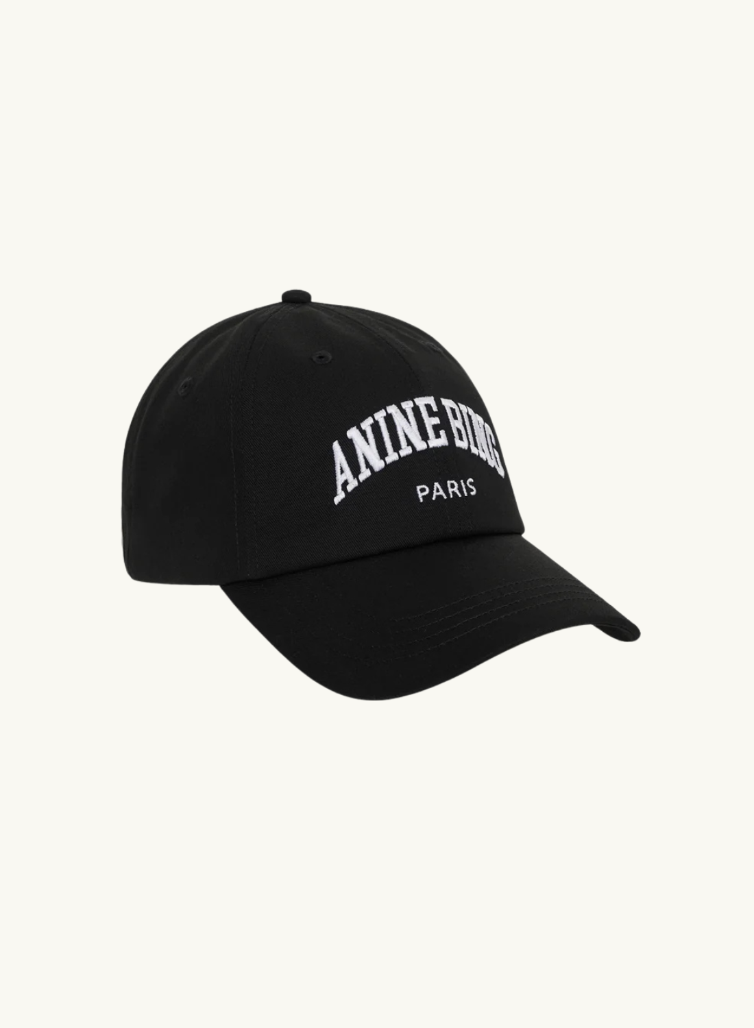 Anine Bing Jeremy Baseball Cap PARIS BLACK