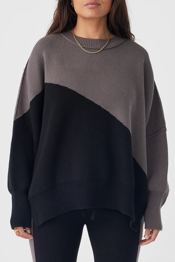 Neo Knit Sweater BLACK & GREY Arcaa-Arcaa-Frolic Girls