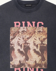 Anine Bing Cade Tee in Tiger Bing Washed Black