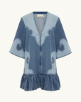 Alemais Jessie Denim Applique Mini Dress