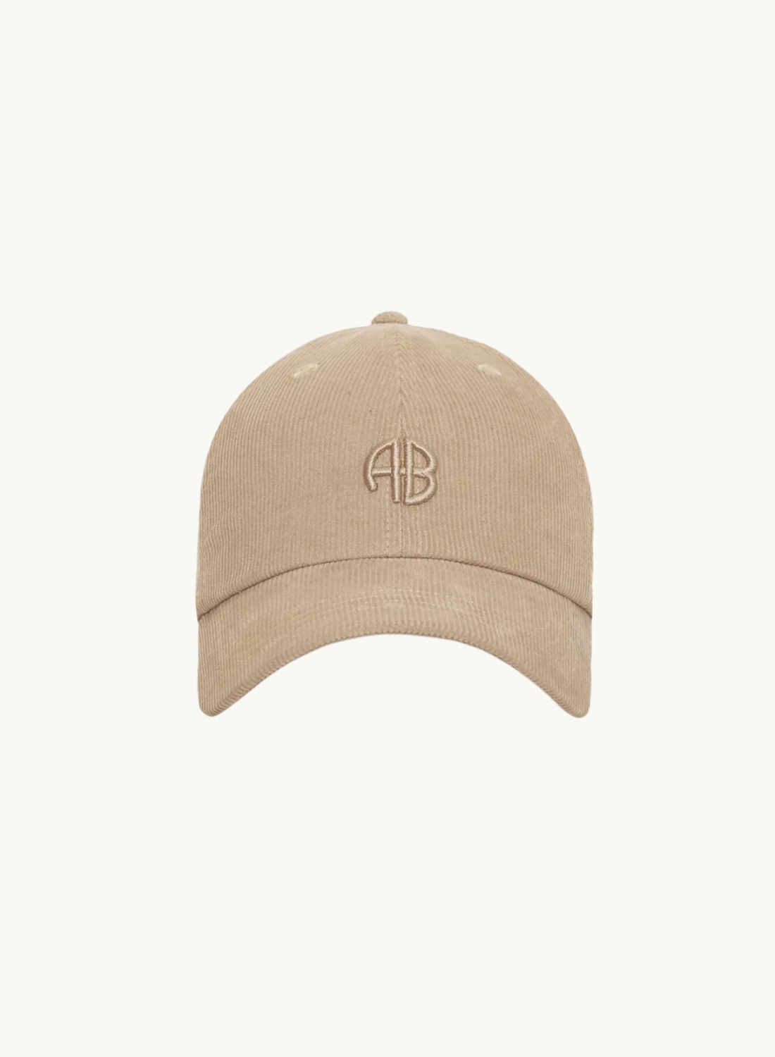 Anine Bing Jeremy Baseball AB Cap Beige Corduroy