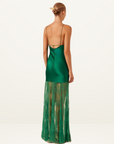 Elle Silk Lace Cowl Maxi Dress EMERALD GREEN Shona Joy-Shona Joy-Frolic Girls