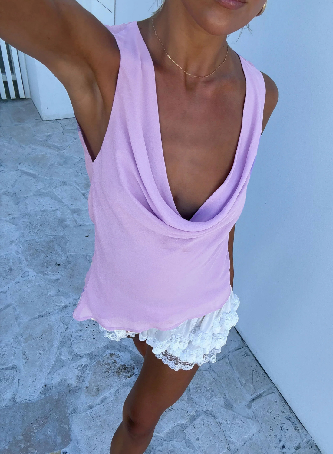 Isabelle Quinn Reina Top in Lilac