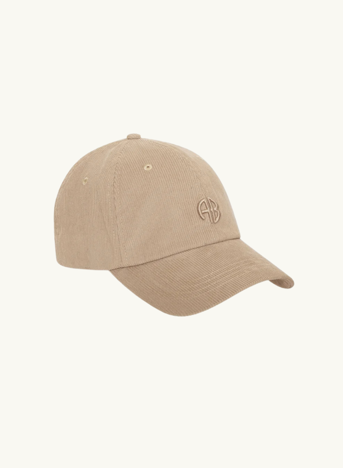 Anine Bing Jeremy Baseball AB Cap Beige Corduroy