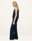 Silk Laundry CDC Bias Cut Pant in Black
