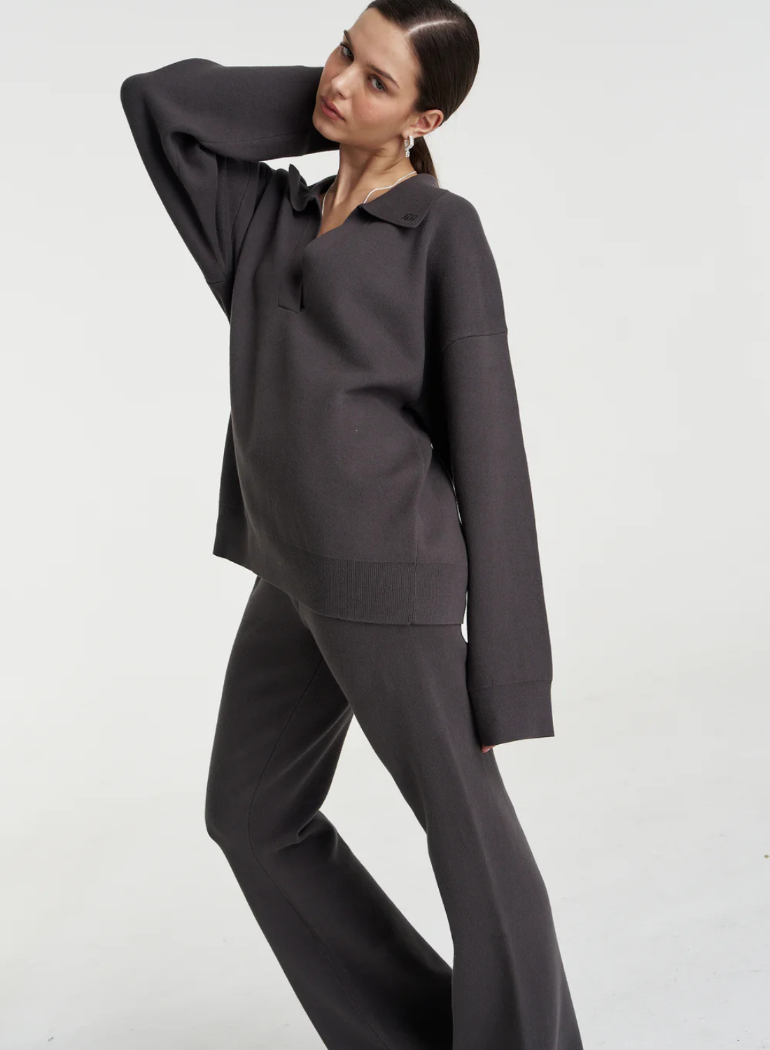 Summi Summi Lounge Knit Pant in Shadow