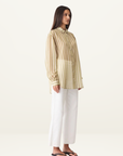 Esmaee Sahara Shirt in Sage Stripe