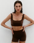 Nagnata Classic Wool Bralet in Bark