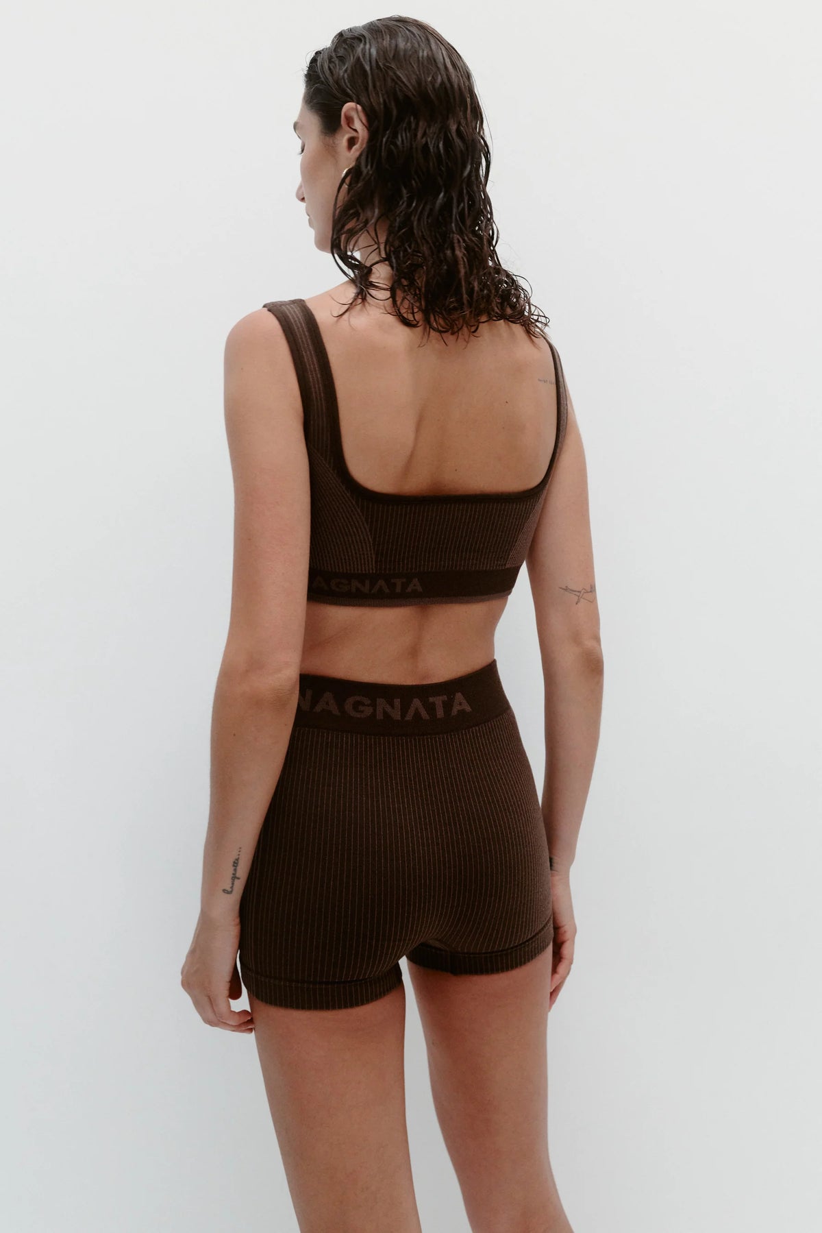 Nagnata Classic Wool Bralet in Bark