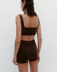 Nagnata Classic Wool Bralet in Bark